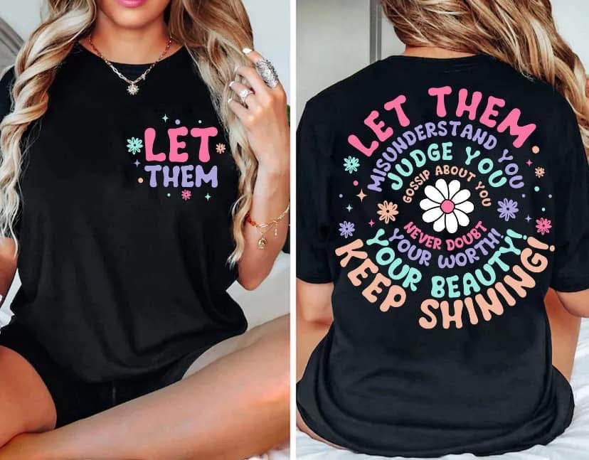 “Let Them” Graphic Tee or Crewneck – Black