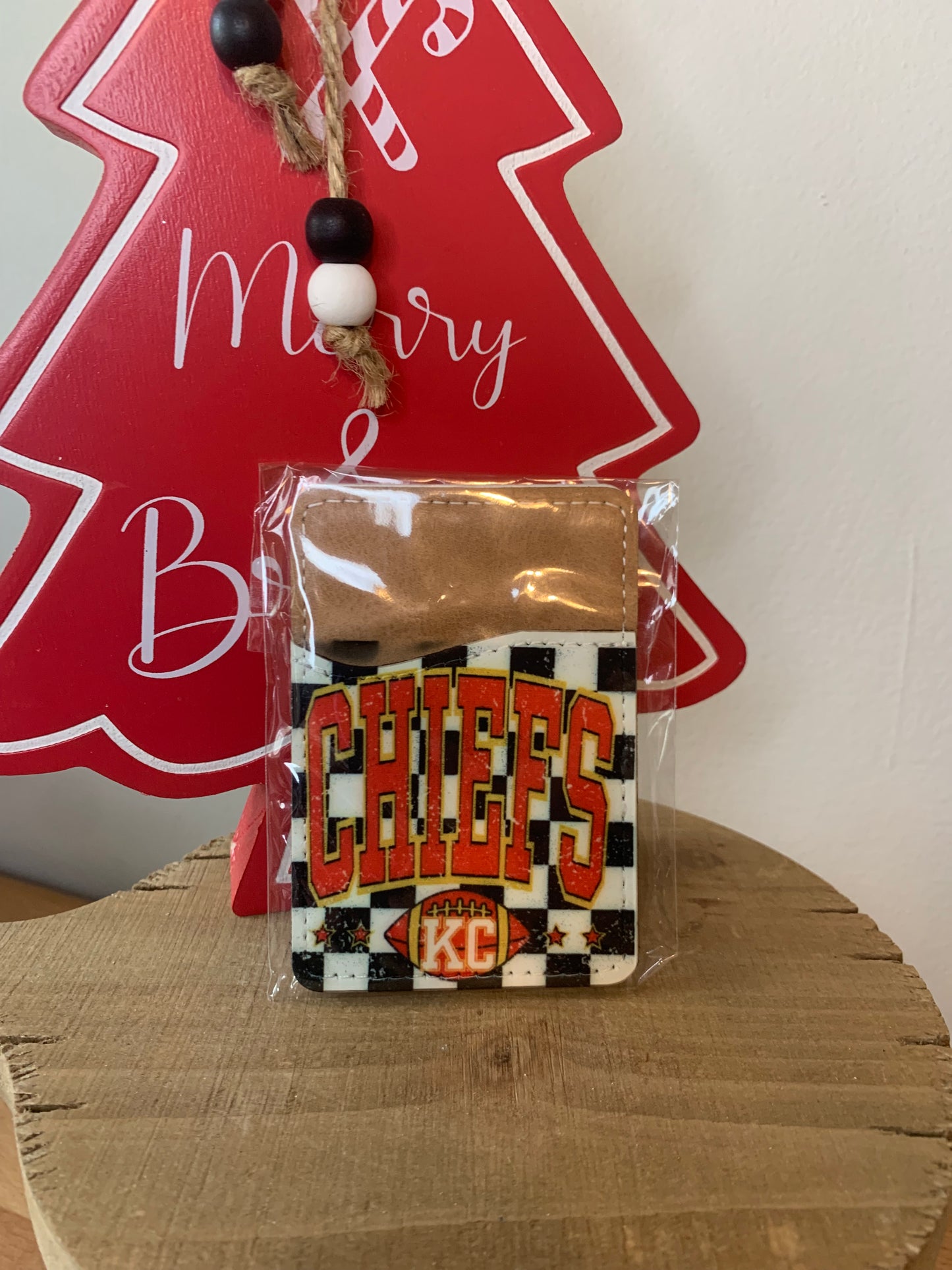 Chiefs Checkered Phone Wallet