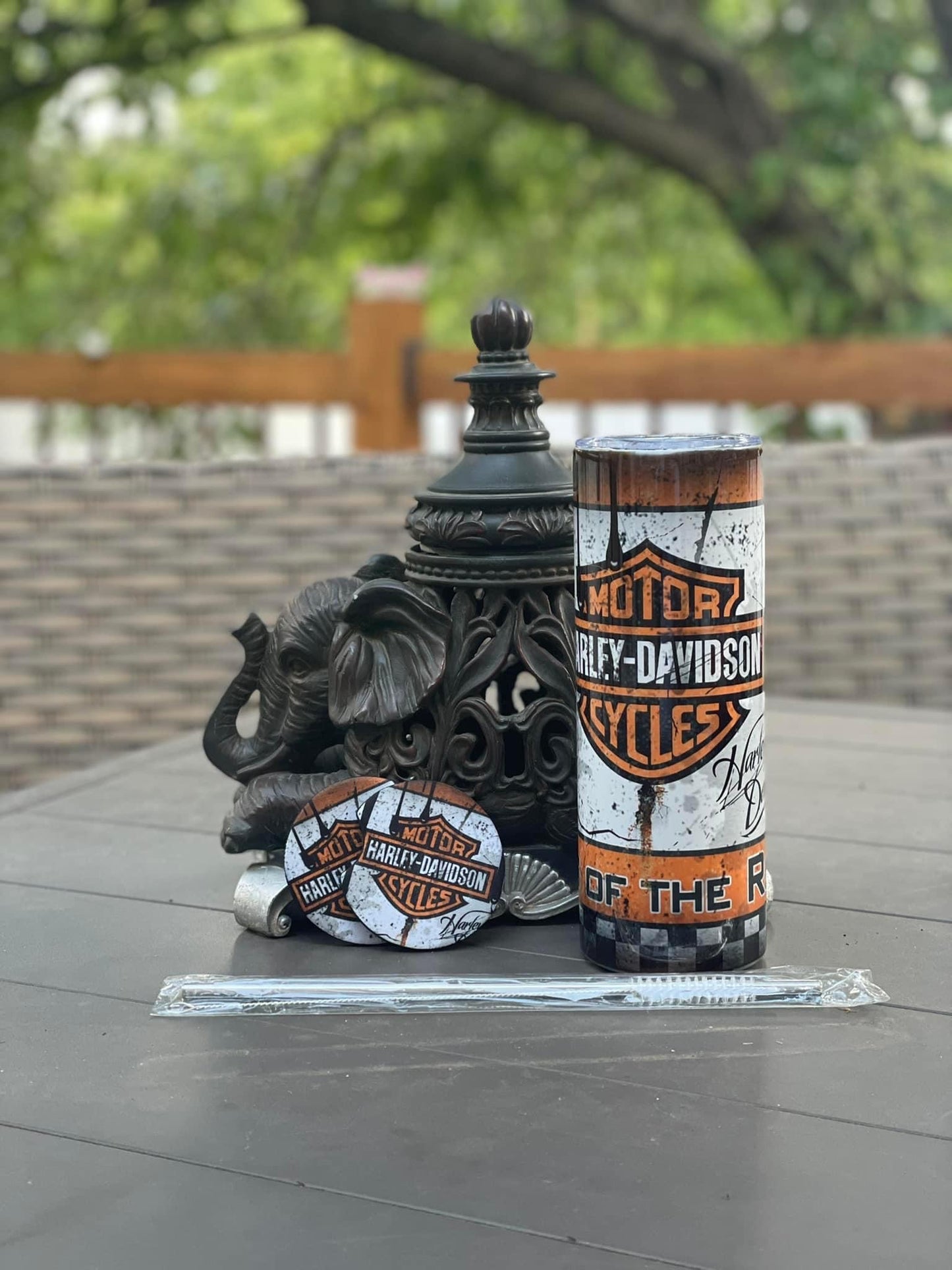 Oil Drip Harley 20oz Tumbler