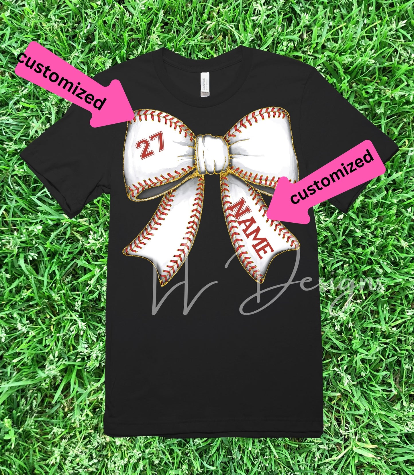 Personalized Baseball Ribbon