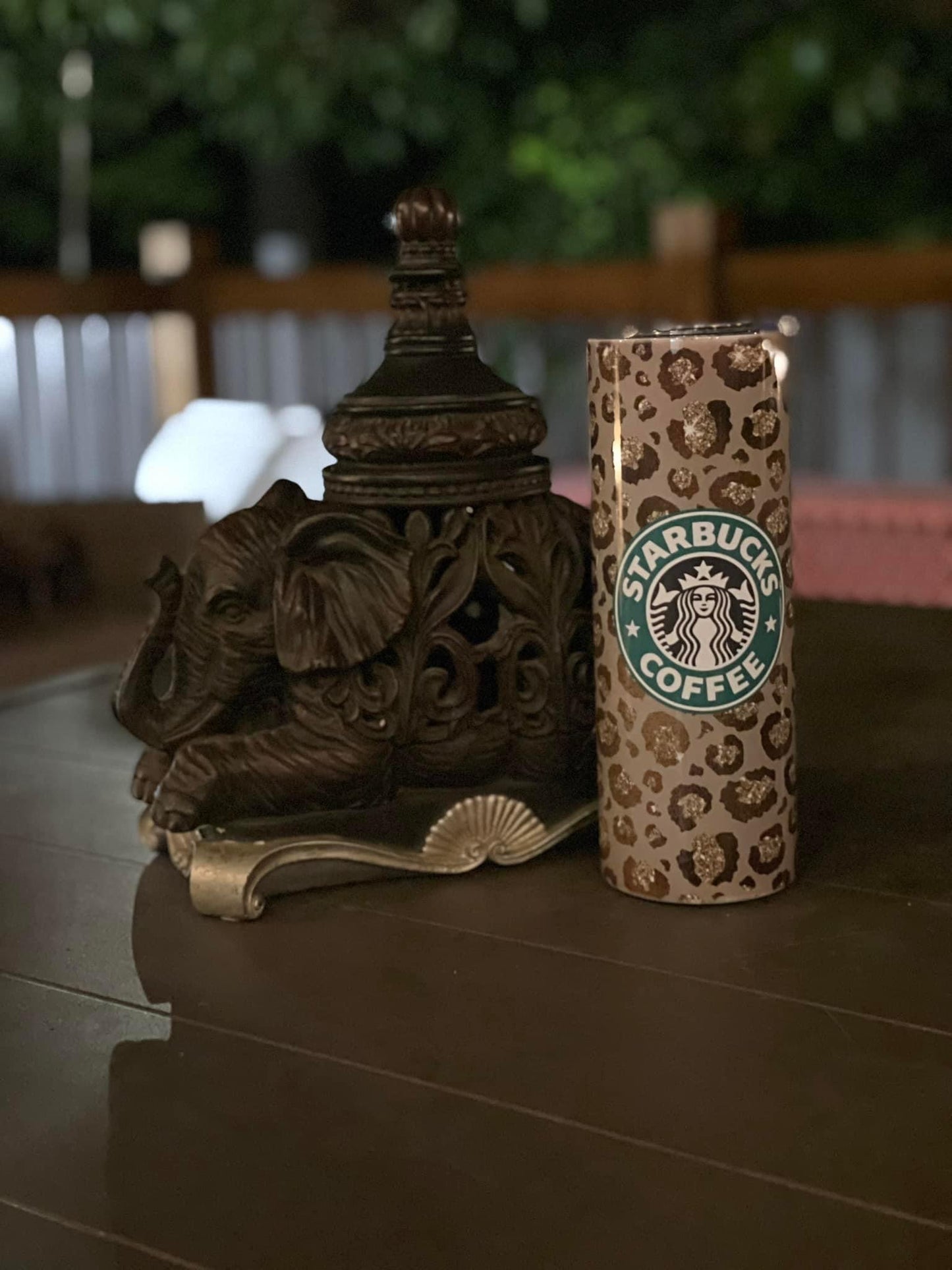 Leopard Print Starbucks Tumbler