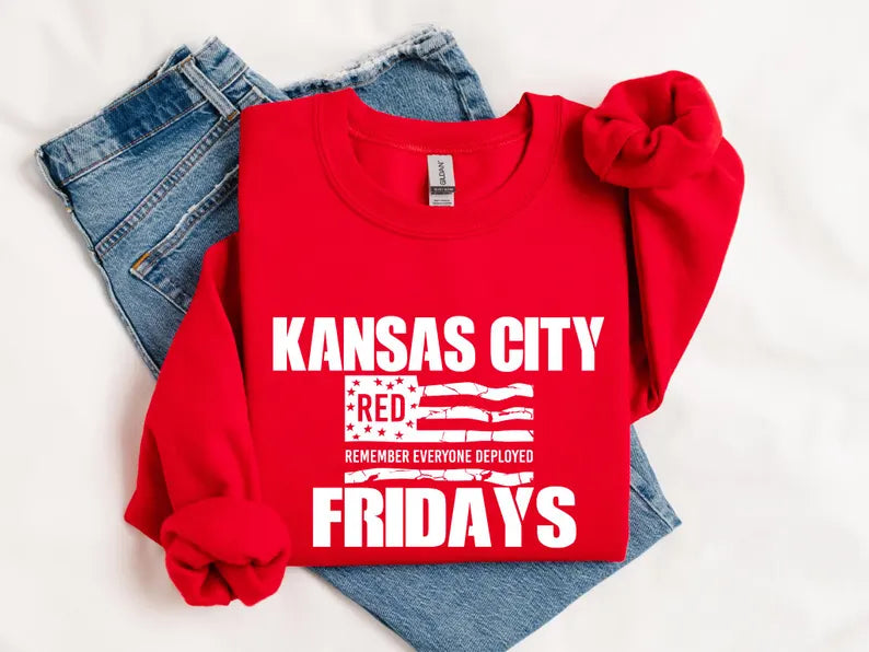Kansas City Red Friday Tee / Crewneck