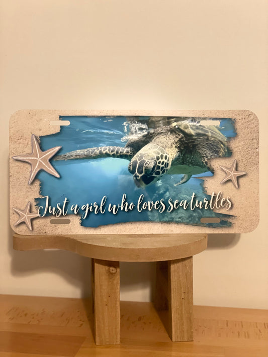 Sea Turtles License Plate