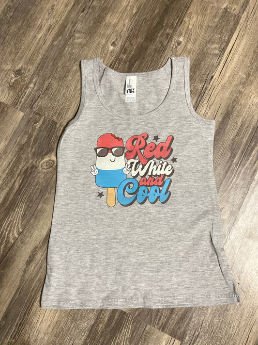 Red White & Cool Youth Tank Tops