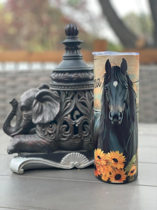 Sunflower Horse Tumbler