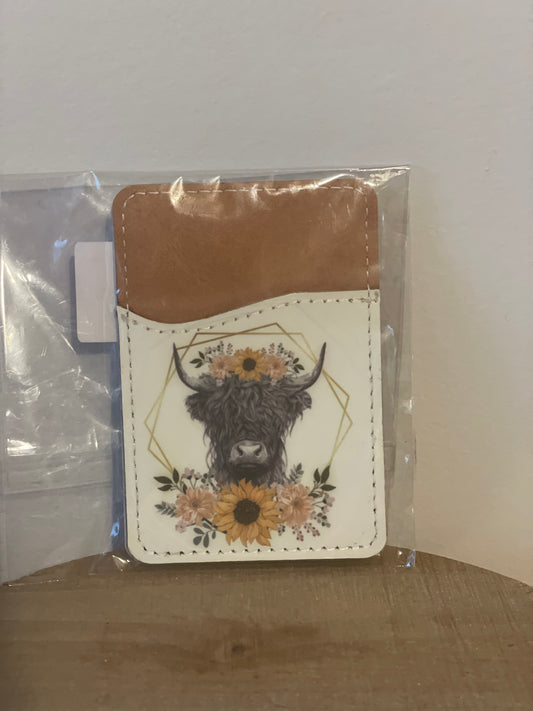 Highland Cow Phone Wallet