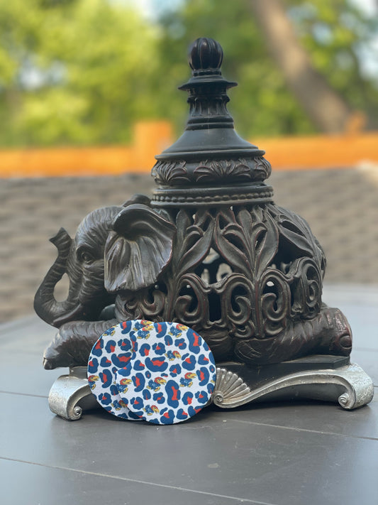 Rock Chalk Car Coaster Set