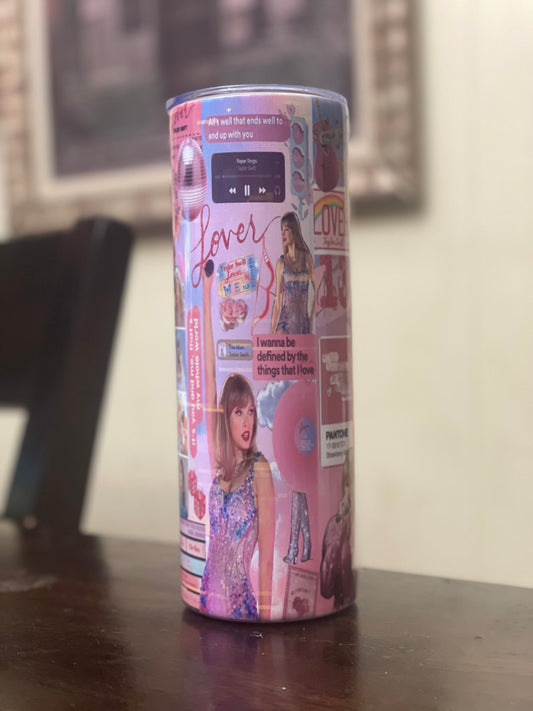 T. Swift Collage Tumbler