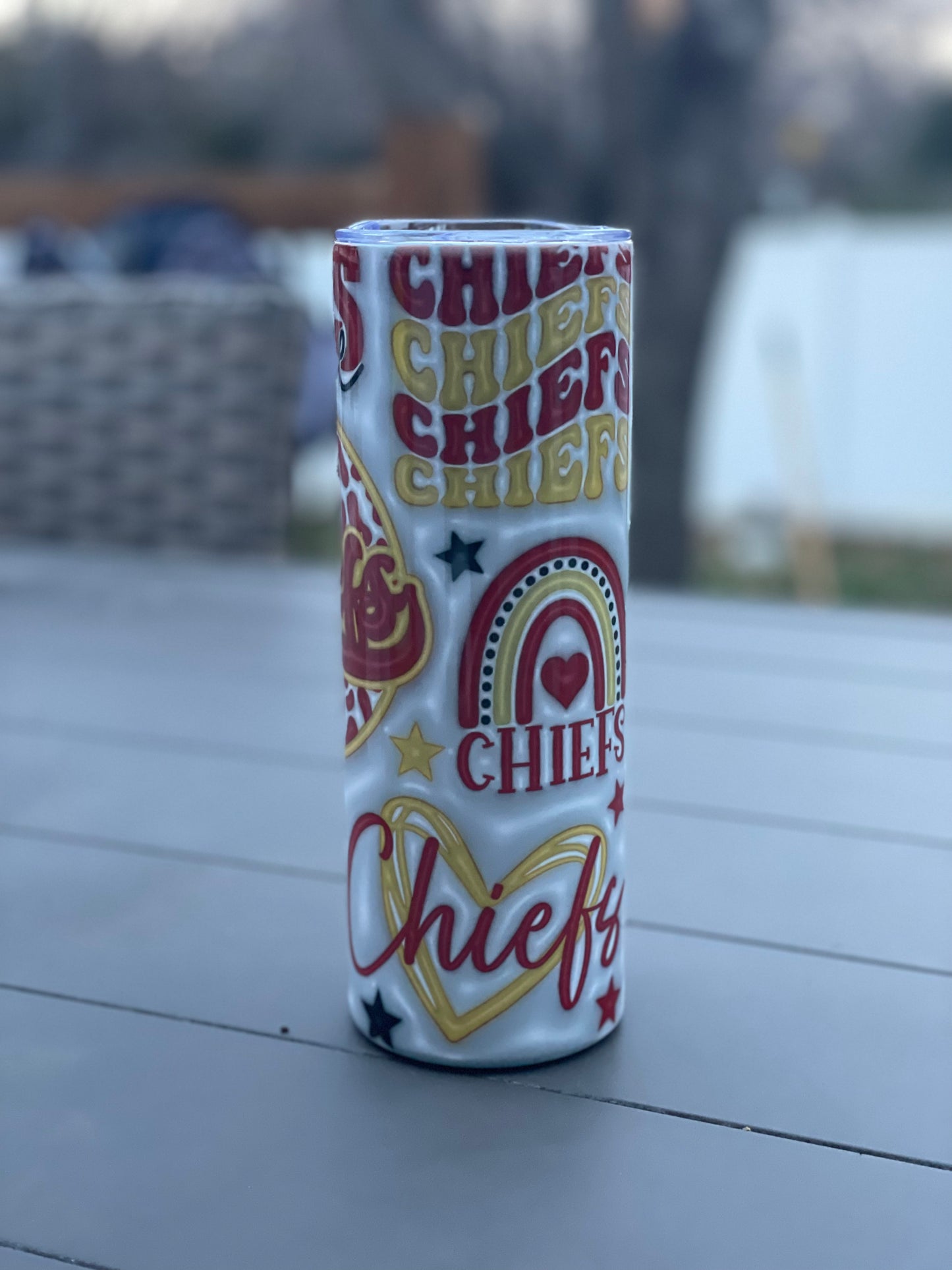 I ❤️ Chiefs 3D Tumbler