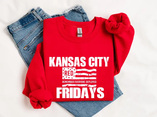 Kansas City Red Friday Tee / Crewneck