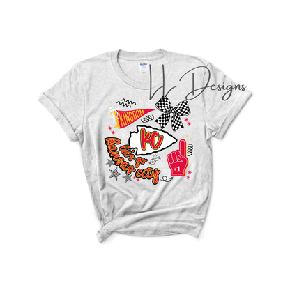 KC Football Spirit Tee & Crewneck 🏈❤️🖤