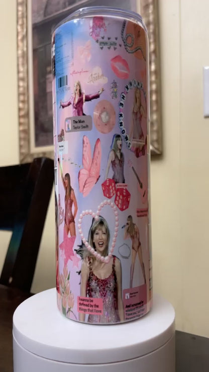 T. Swift Collage Tumbler