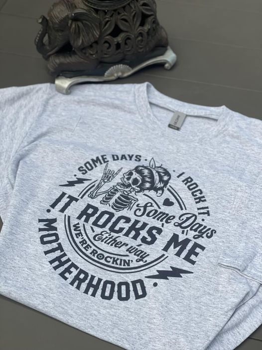 Motherhood Rocks Graphic Tee